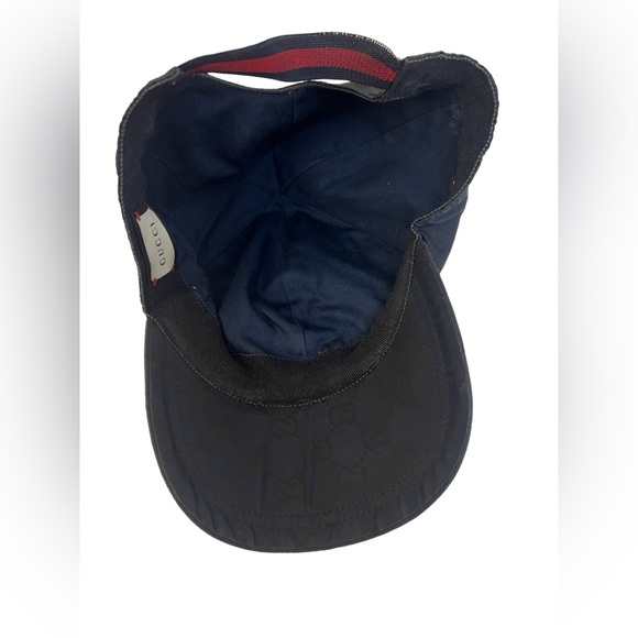 Gucci GG Nylon Baseball Cap, Navy - Picture 6 of 9